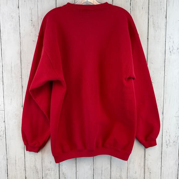 VTG Santee Red Heavyweight 1999 Rose Bowl Wisconsin Badgers Sweatshirt Large - Picture 13 of 16